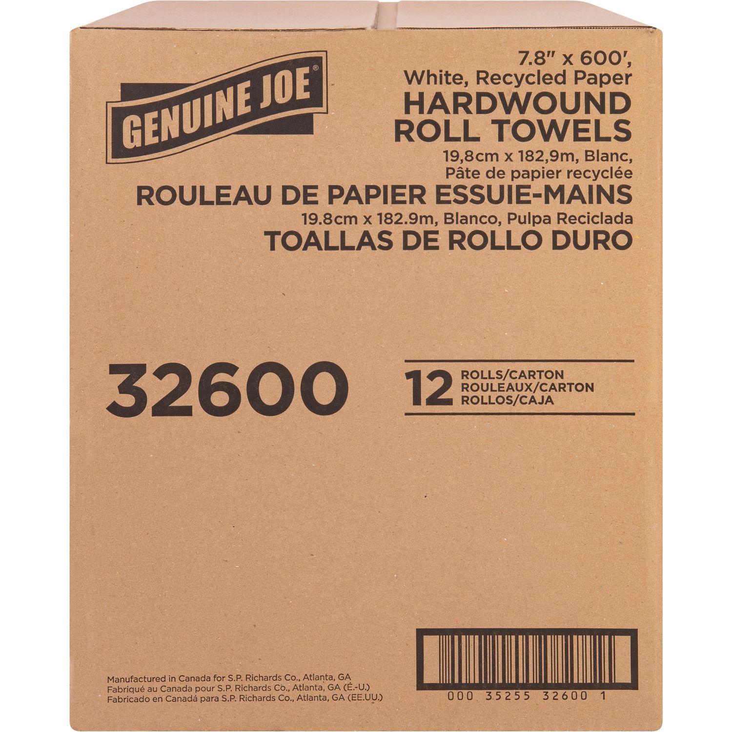 Hardwound Roll Paper Towels by Genuine Joe GJO32600