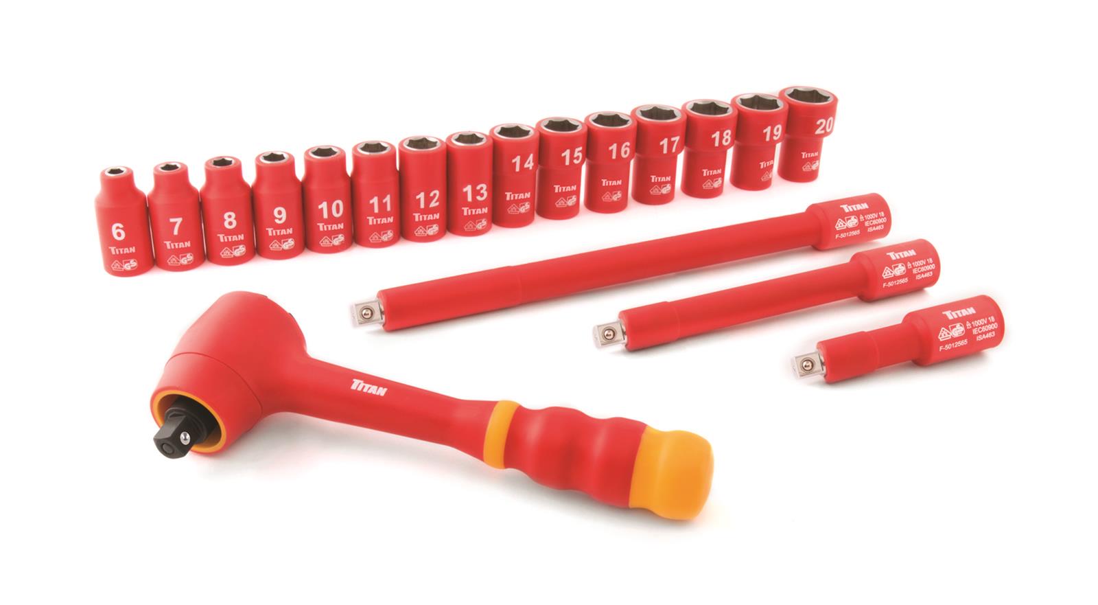 Titan Tools 68100 Titan VDE Insulated Socket Sets