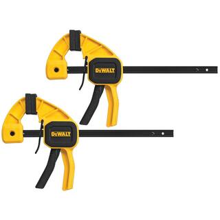 DW 6 in. 100 lbs. Trigger Clamps (2 Pack) with 2.43 in Throat Depth DWHT83149