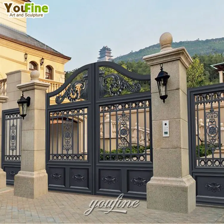 New Design Cast Iron Main Gate Design For Sale