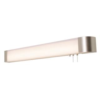 AFX Allen 4 ft. 375-Watt Equivalent Integrated LED Satin Nickel Bath Light ALNB5254L30ENSN