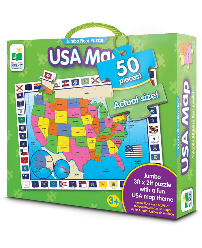 The Learning Journey USA Map Jumbo Floor Puzzle- 50 Piece