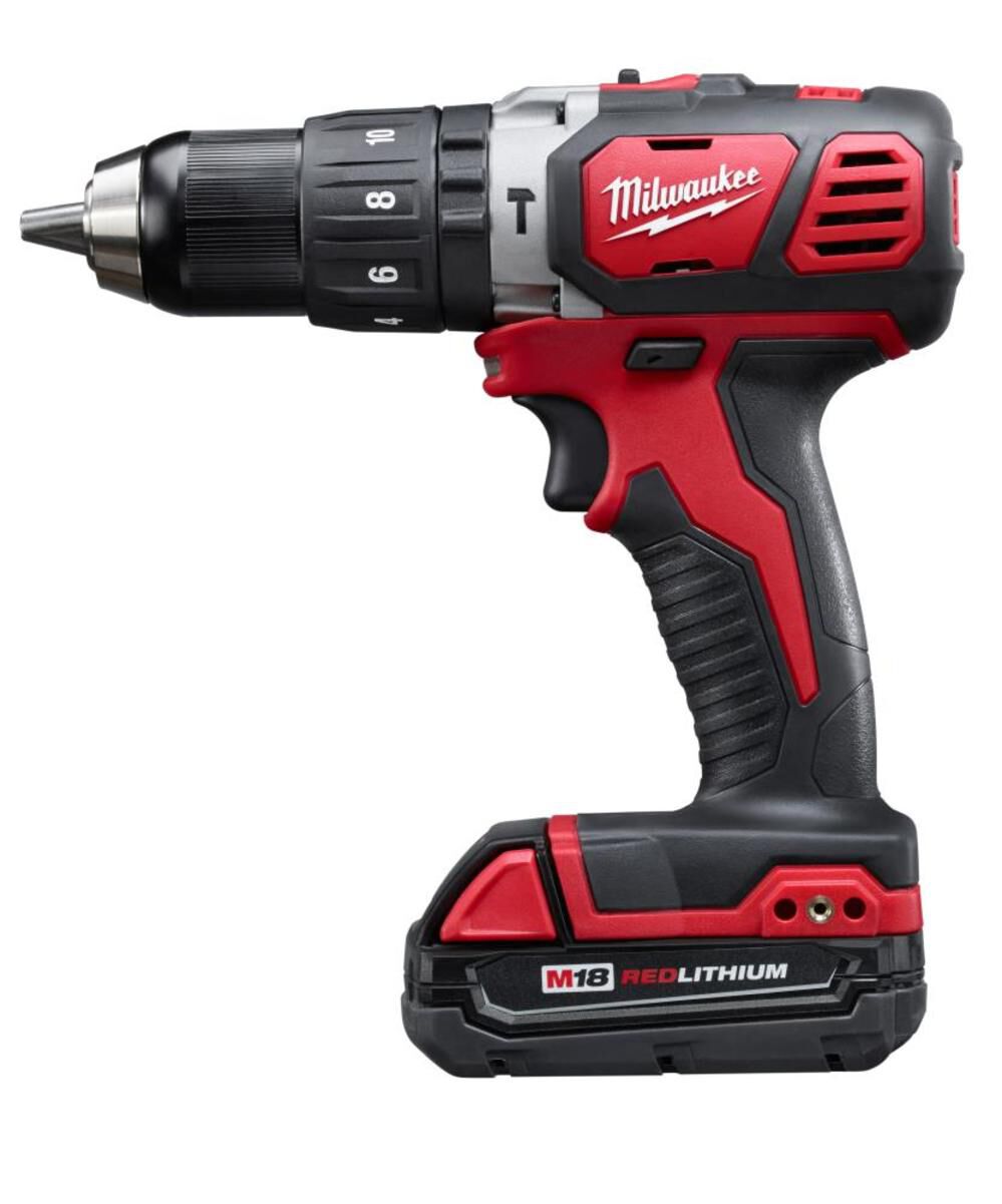 Milwaukee M18 Compact 1/2 in. Hammer Drill/Driver Kit with Compact Batteries 2607-22CT from Milwaukee