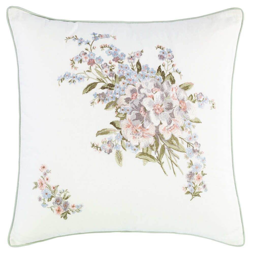 Laura Ashley Harper Cotton 18 inch Decorative Pillow