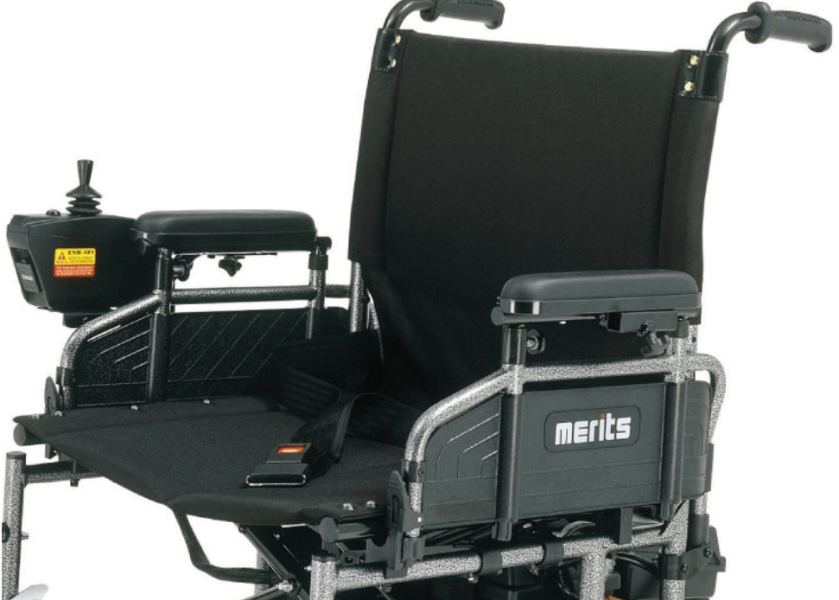 Merits P182 Heavy-Duty Travel Ease Folding Power Wheelchair