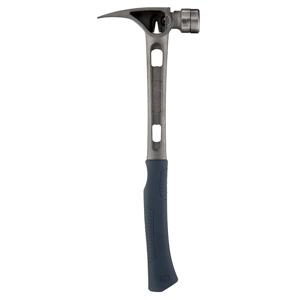 Stiletto 15 oz. Ti-Bone 3 Smooth Face with Curved Handle Hammer and Titanium Multi-Functional Glazer Bar TB3SC-FB7G