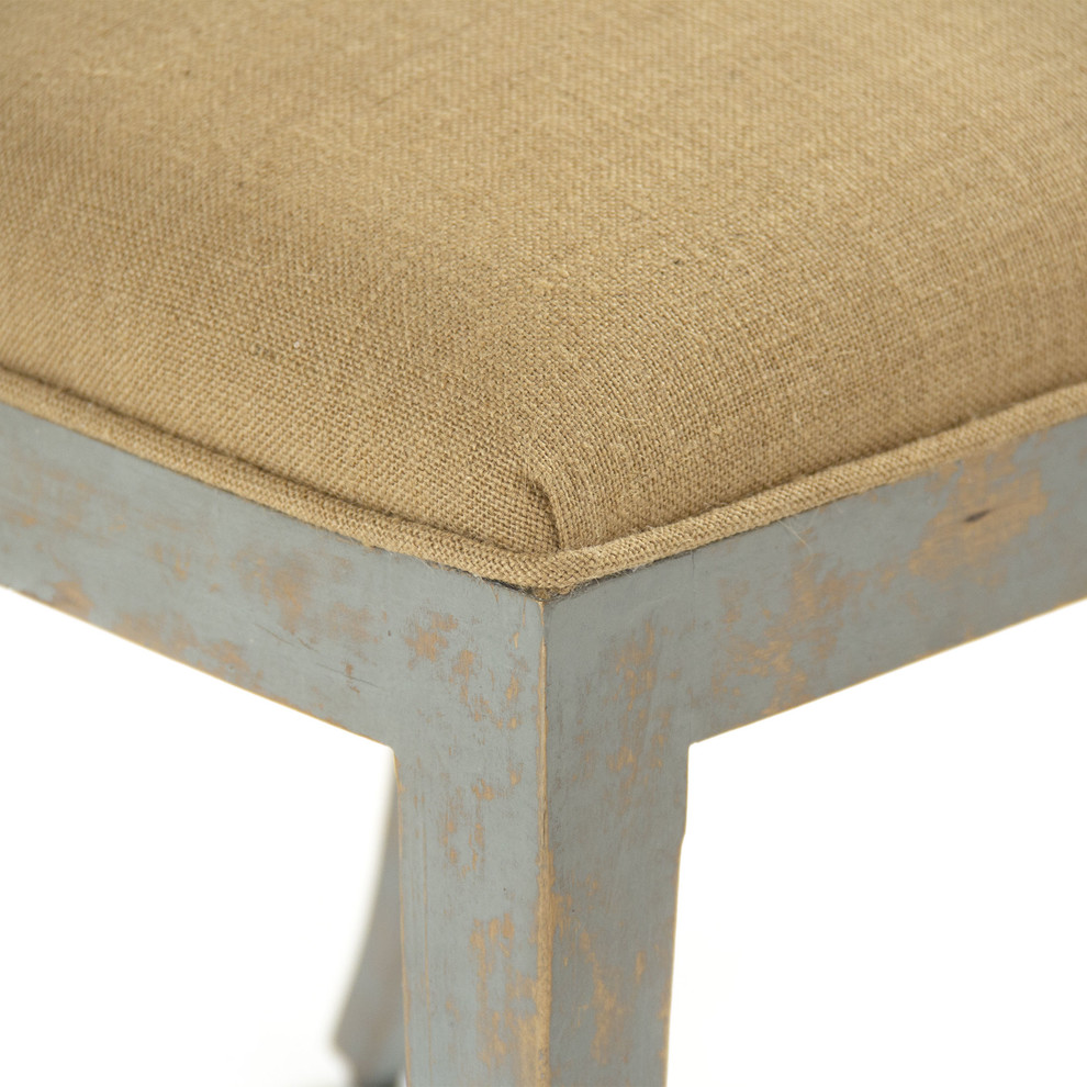 Ayer Side Chair  Dry Natural Birch  Burlap   French Country   Dining Chairs   by HedgeApple  Houzz