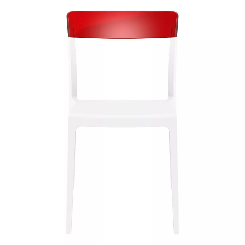 33 White and Red Patio Dining Chair