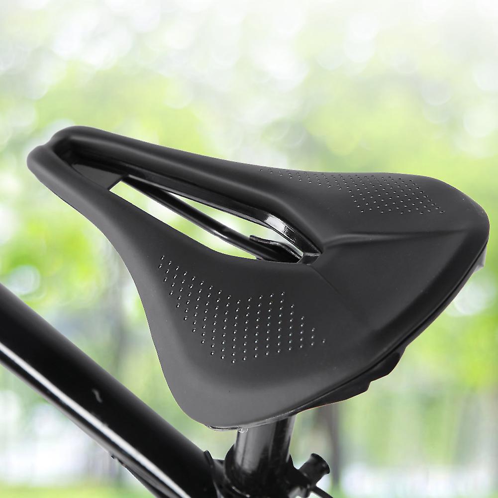 Pu Black Road Mountain Bike Bicycle Soft Hollow Cycling Saddle Cushion Pad Seat