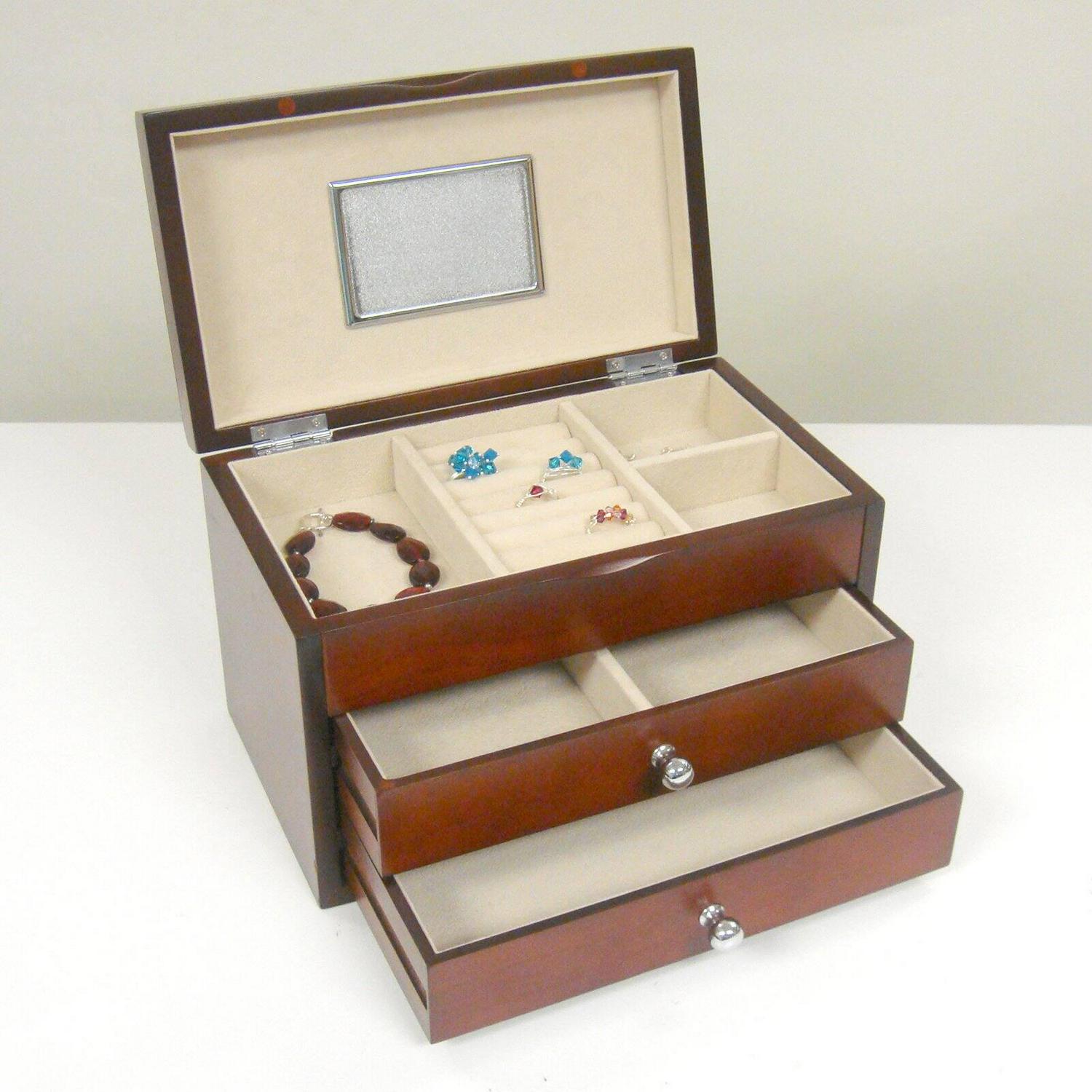 Genoa Jewelry Box 8211 Dark Cherry 8211 10W x 65H in  Crowdfused