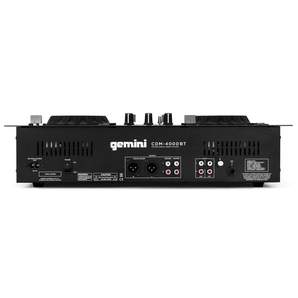 Gemini CDM-4000BT CDMixer Combo Player with Bluetooth Input CDM-4000BT