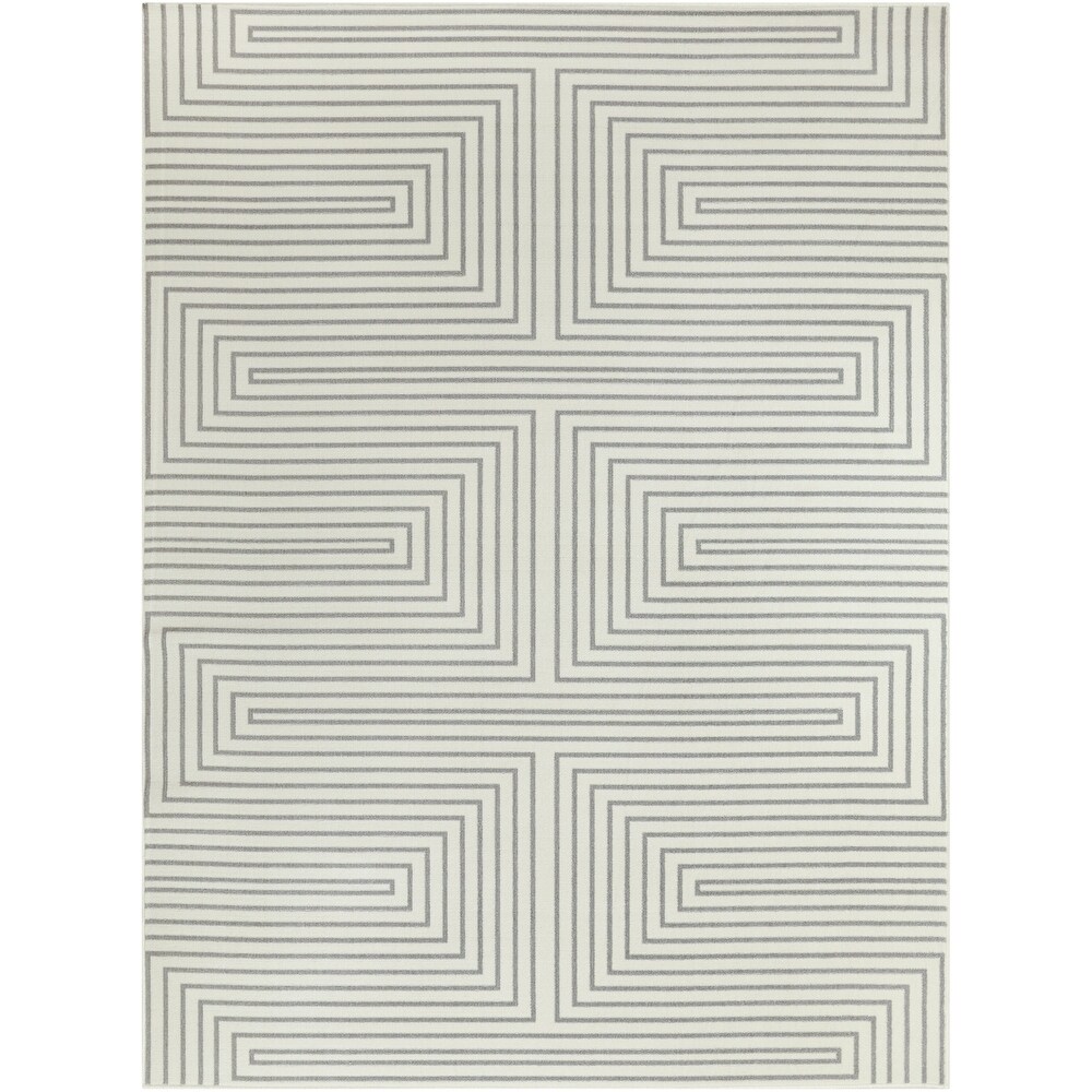 Paskal Geometric Striped Indoor/Outdoor Area Rug