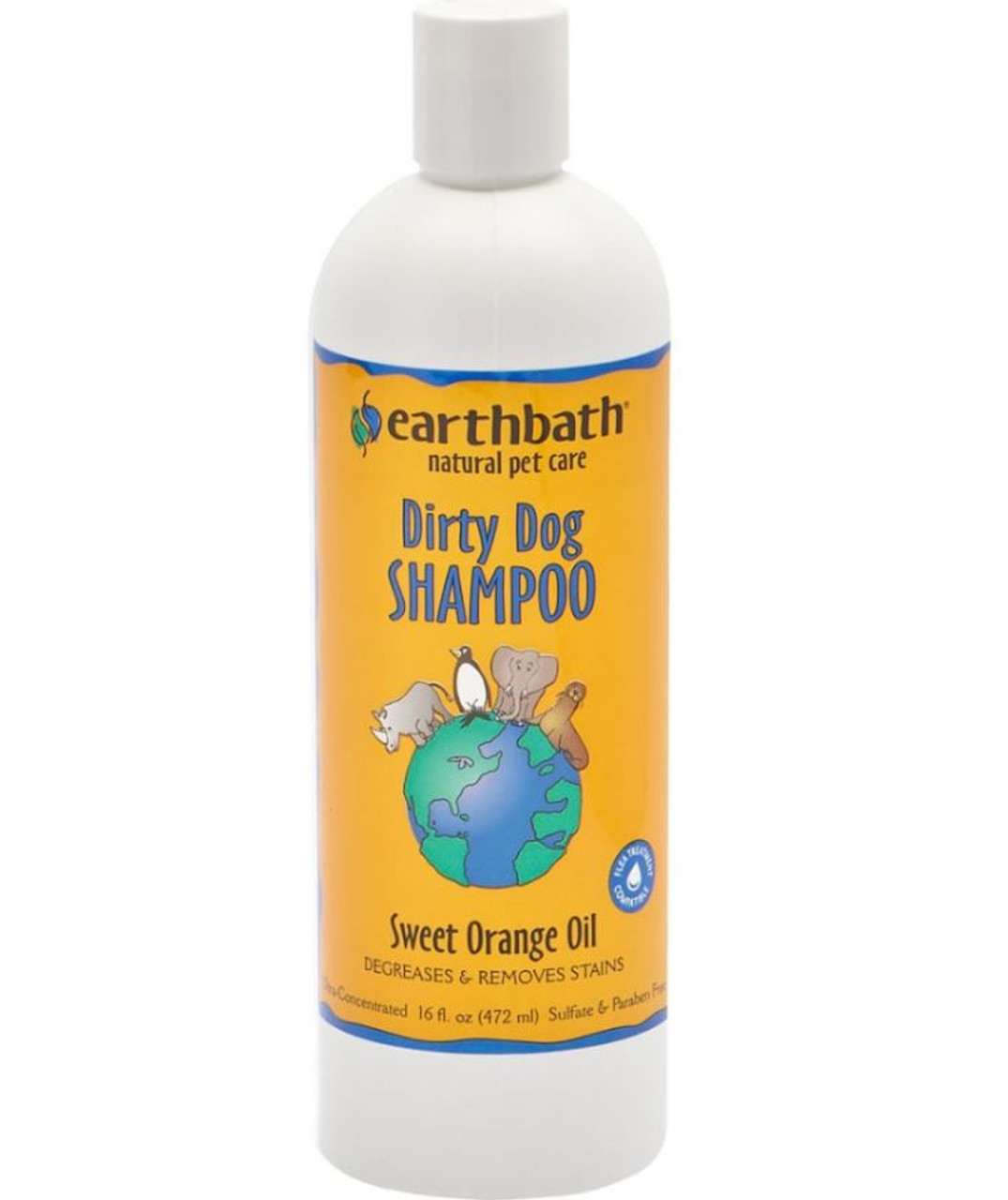 Earthbath Sweet Orange Oil Dirty Dog Shampoo， 16oz