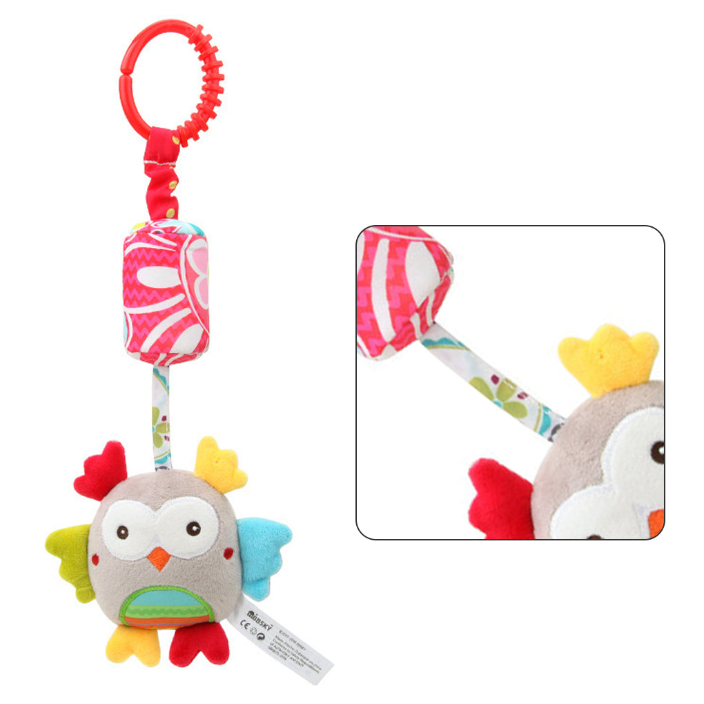 1pcs Cartoon Baby Toys 0\-12 Months Bed Stroller Baby Mobile Hanging Rattles Newborn Plush Infant Toys for Baby Boys Girls Gifts  owl