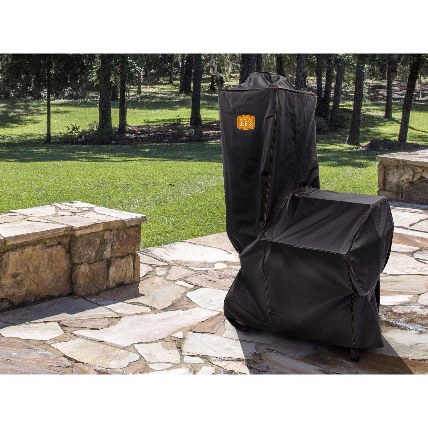 Oklahoma Joes Black Grill Cover For Oklahoma Joes Bandera Vertical Smoker