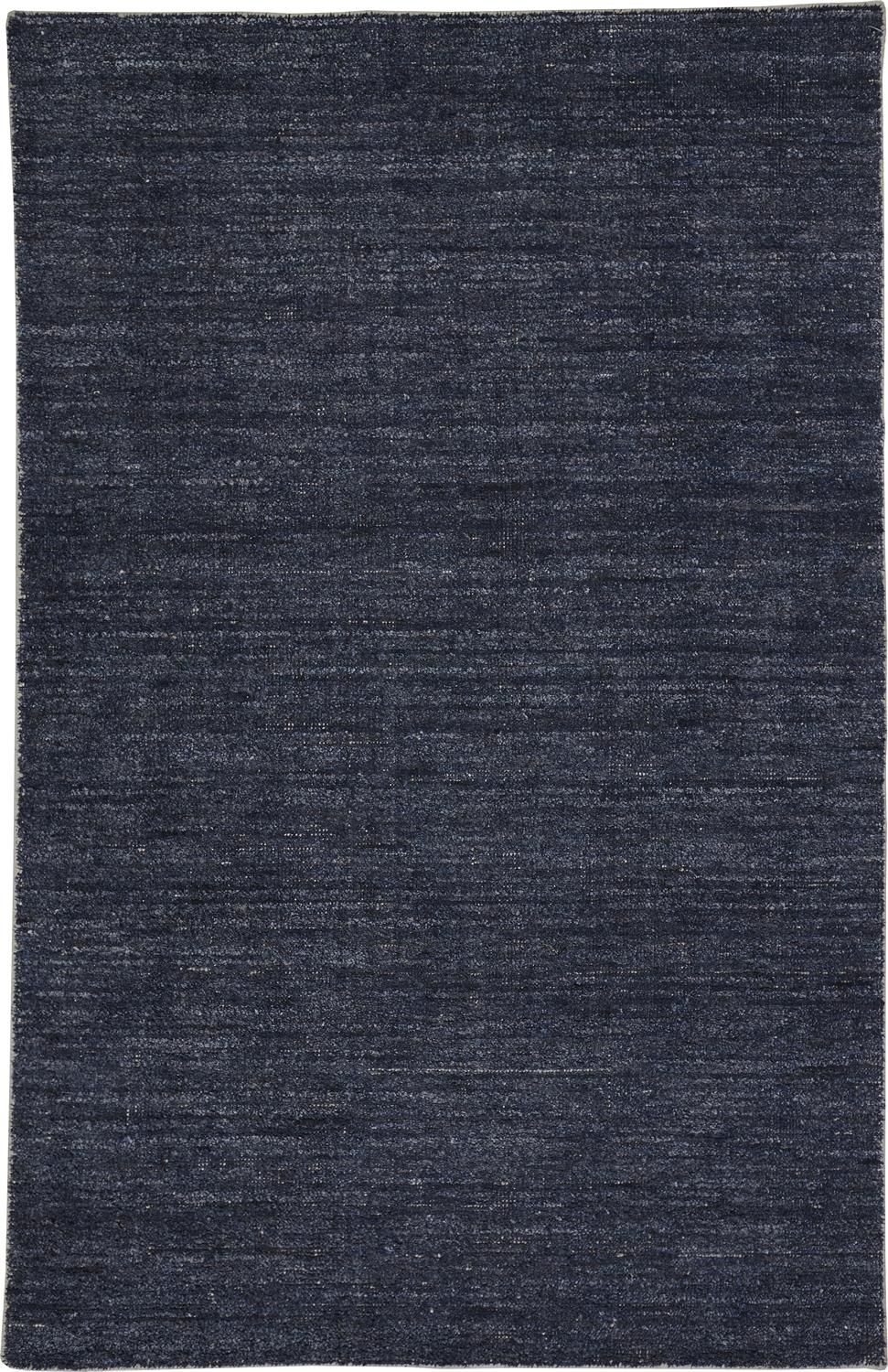 Legros Hand Woven Navy Blue Rug by BD Fine