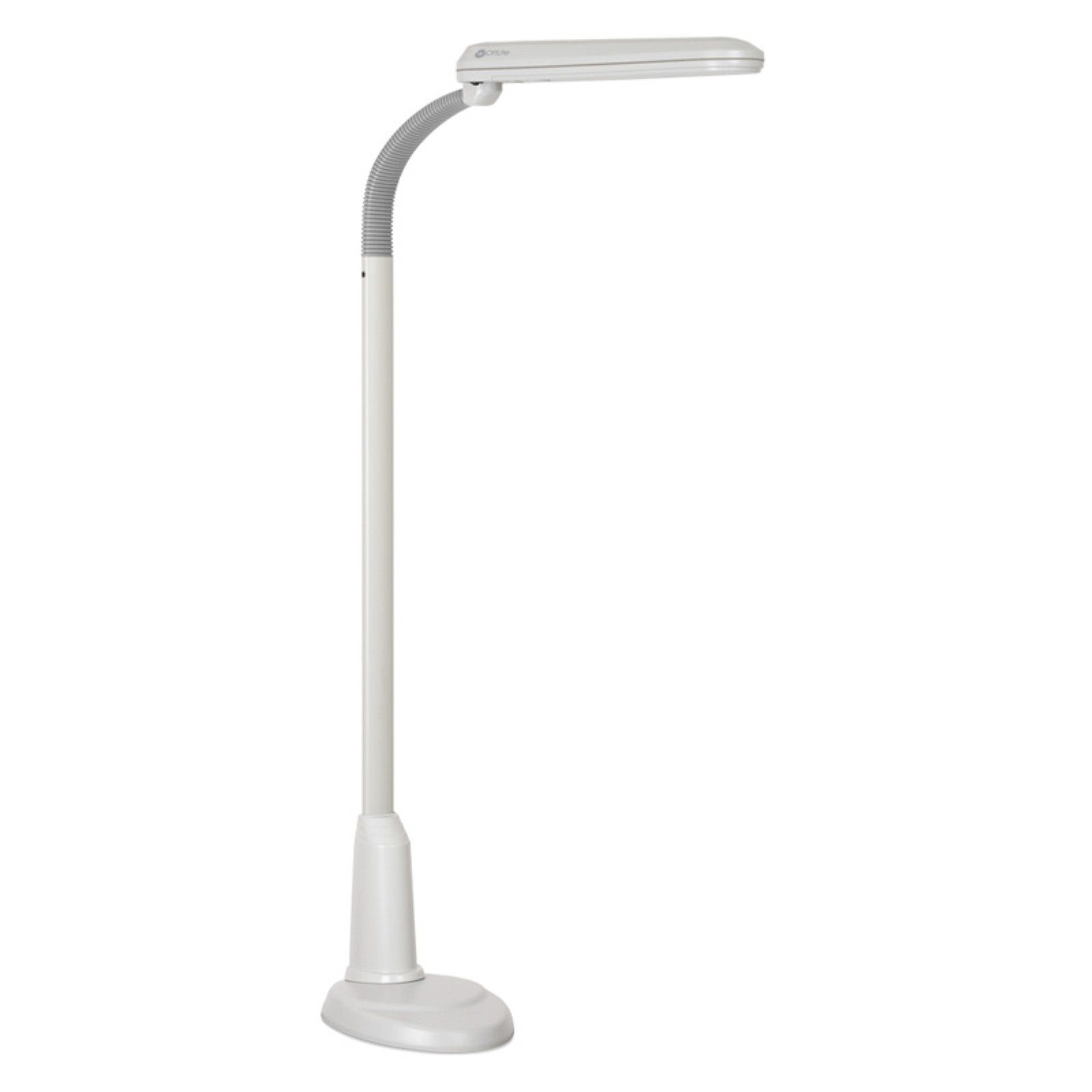 Ott-Lite L24554 Task Plus High-Definition 24-Watt Floor Lamp, Dove Grey