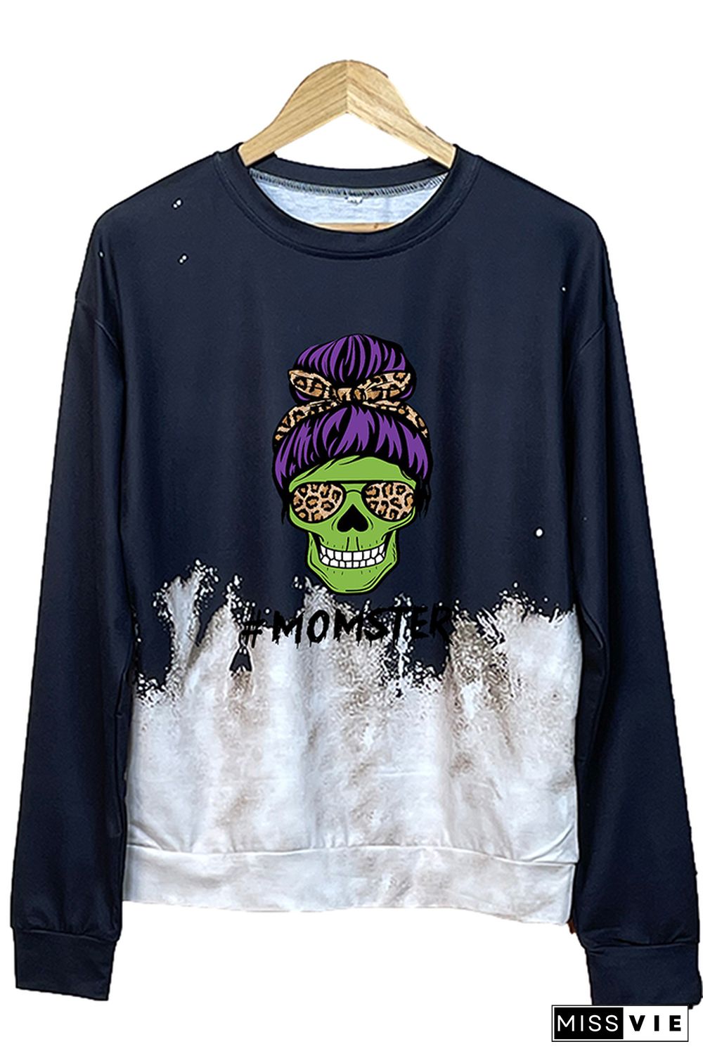 Halloween Momster skull Sweatshirt Women Wholesale