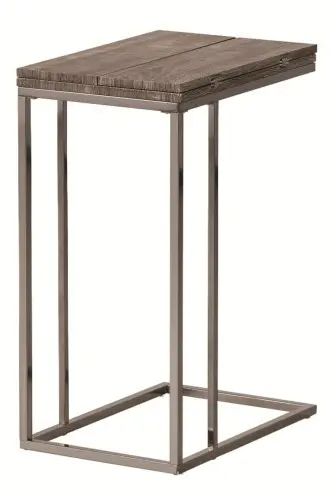 Black Nickel Expandable Accent Table