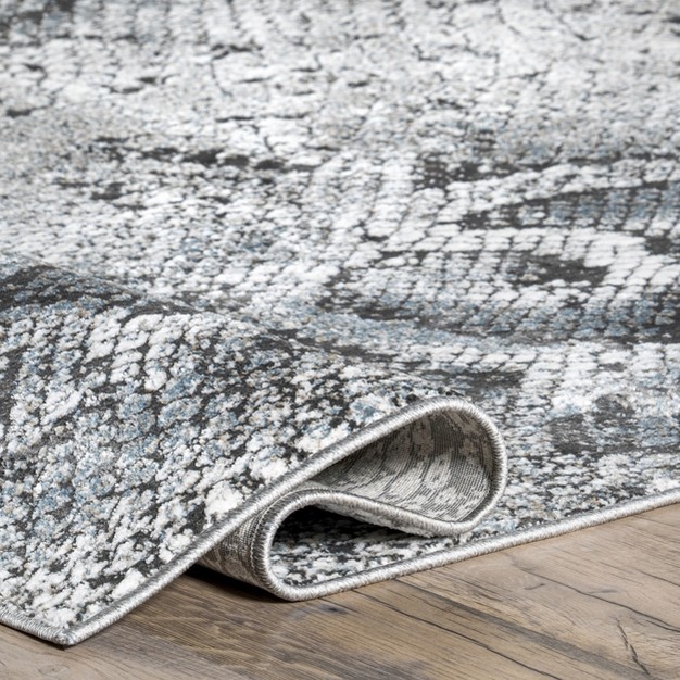 Enni Contemporary Snake Print Area Rug