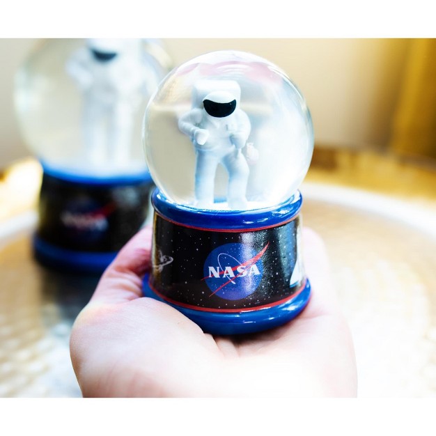 Silver Buffalo Nasa Astronaut Light up Mini Snow Globe 2 Inches Tall