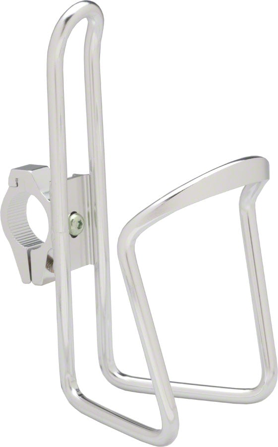Dimension Alloy Bottle Cage inc Adjustable HB Clamp - Silver