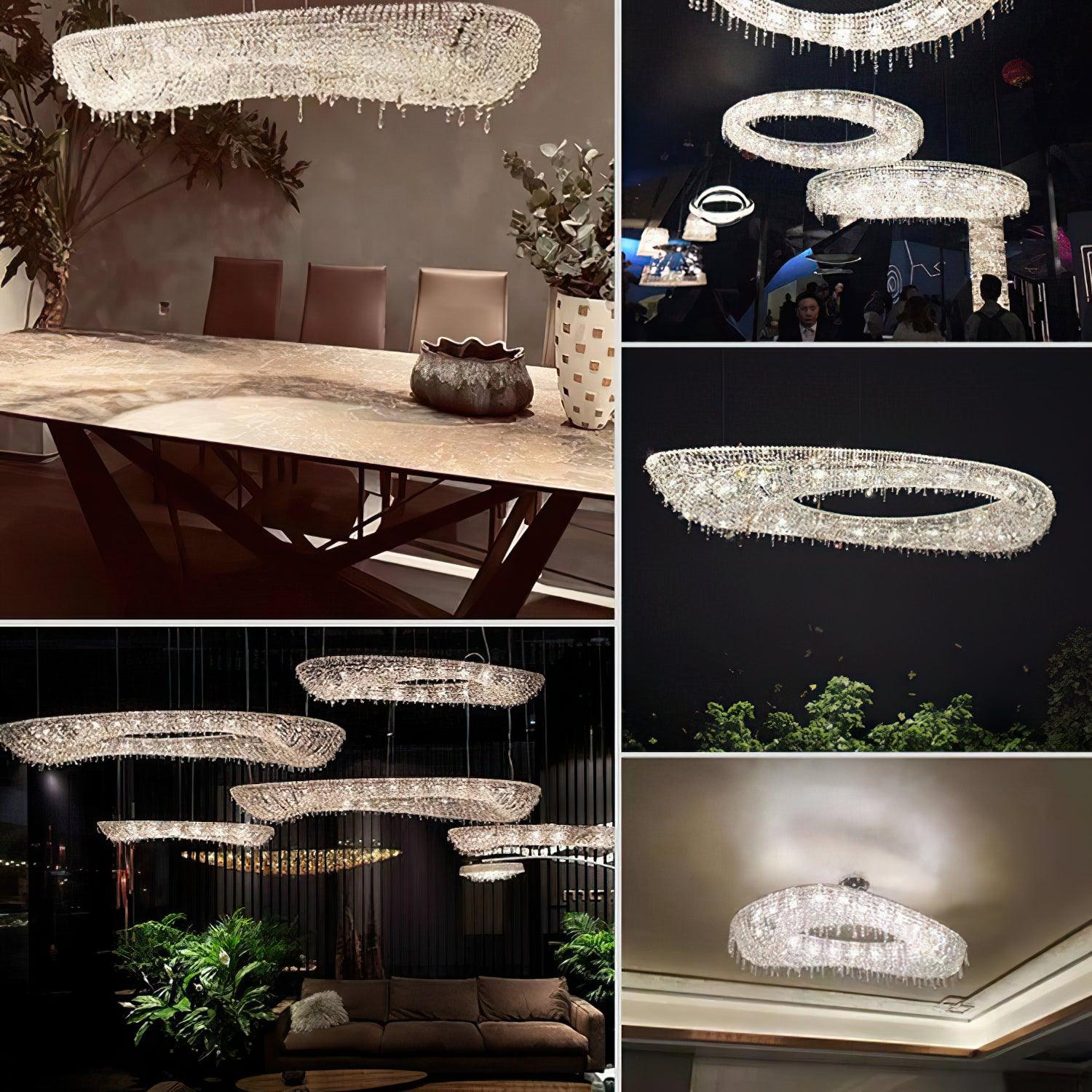 Modern Round Crystal Chandelier