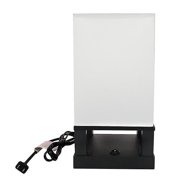 40w (without Light Bulb) Table Lamp Black Four-corner Base (dual Usb Interface) Zc001286 96185