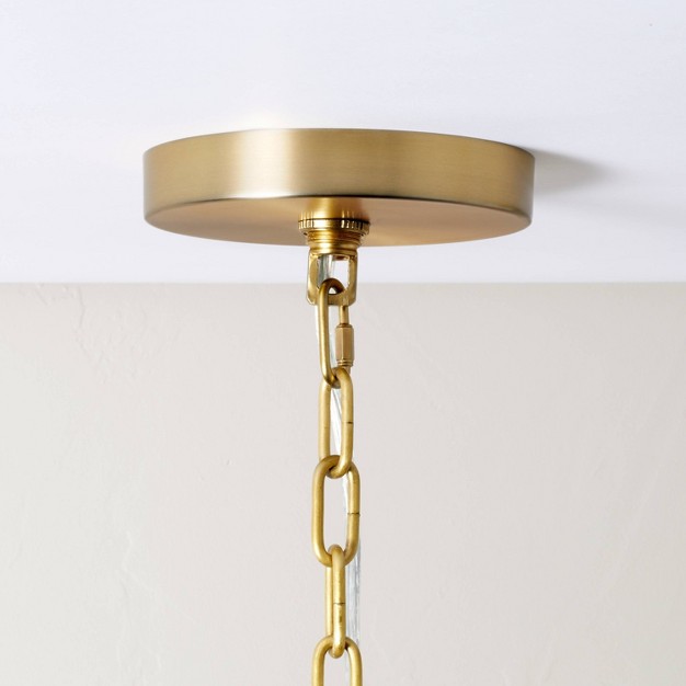 6 arm Candelabra Chandelier Ceiling Light With Magnolia