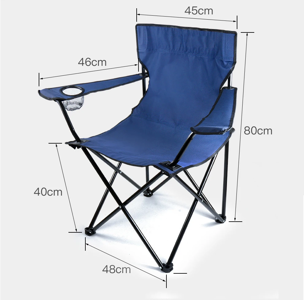 Hiking Picnic Folding Portable Materials Beach Camping Outdoor Chair Foldable With String Bag