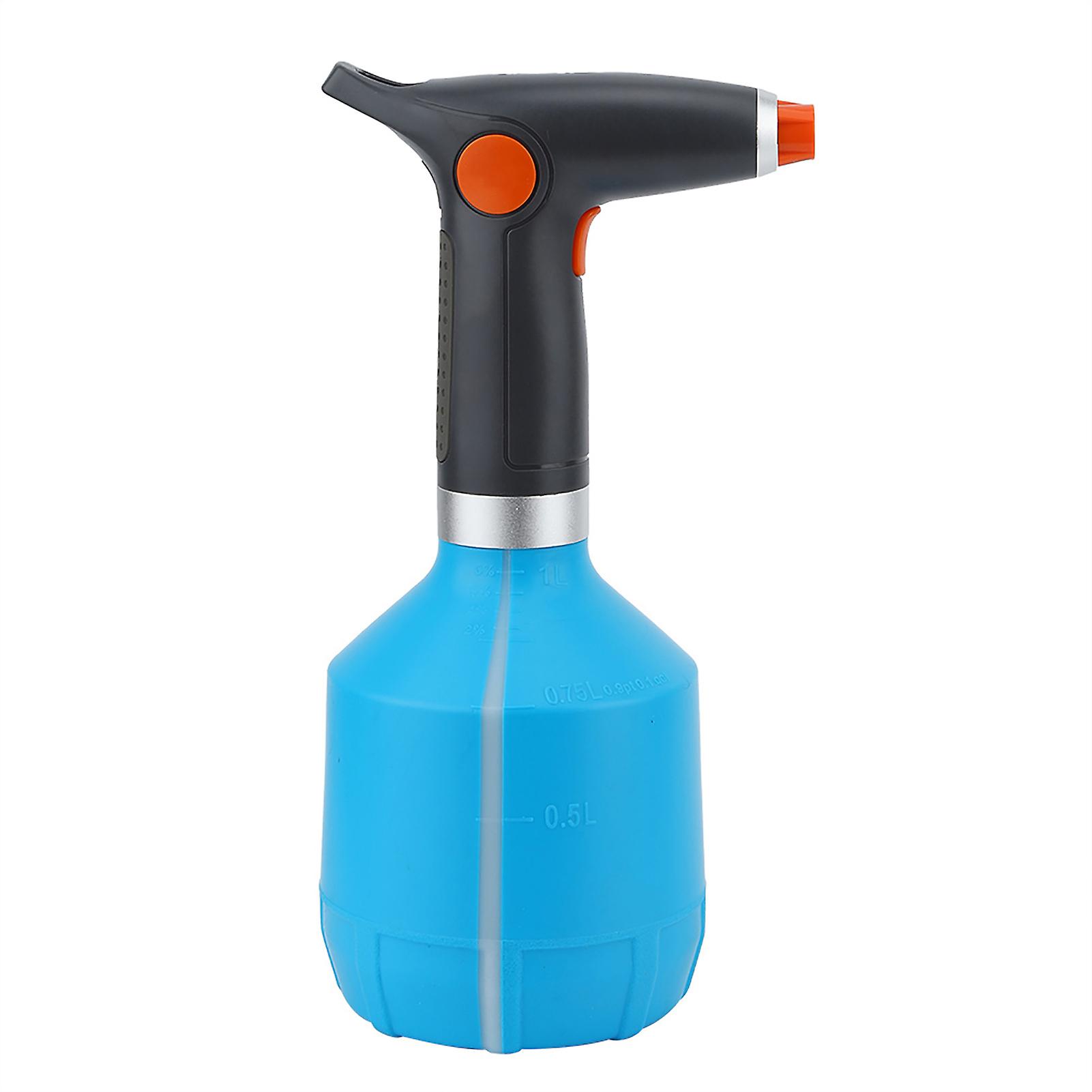 Usb Rechargeable Electric Spray Bottle Watering Tool For Flower Plant (light Blue)