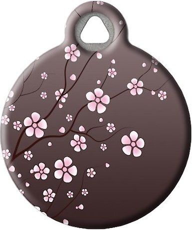 Dog Tag Art Asian Cherry Blossom Personalized Dog and Cat ID Tag