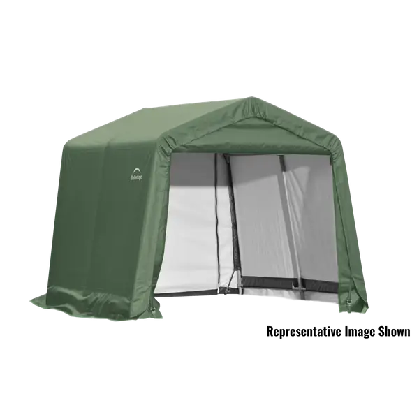 ShelterLogic 11'x12'x10' ShelterCoat Green Peak Style Garage