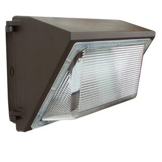 JH LED 900-Watt Equivalent Integrated LED Bronze Outdoor Dimmable Wall Pack Light 11500 Lumens 5000K JH-RWP100W-27R