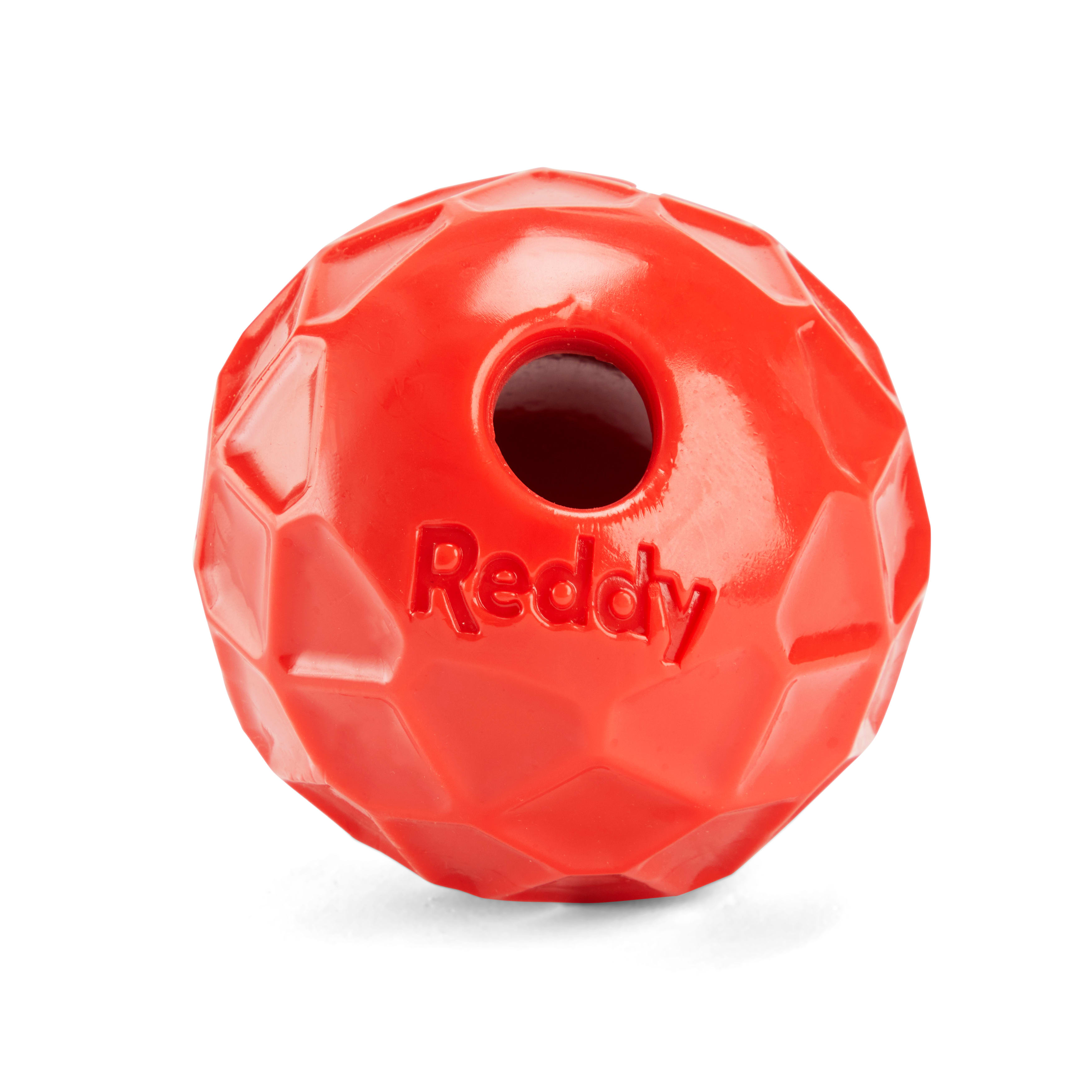 Reddy Cherry Geo Ball Dog Toy， Large