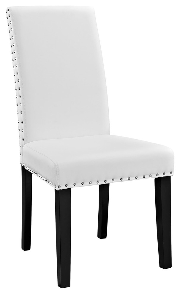 Parcel Dining Faux Leather Side Chair   Transitional   Dining Chairs   by Simple Relax  Houzz