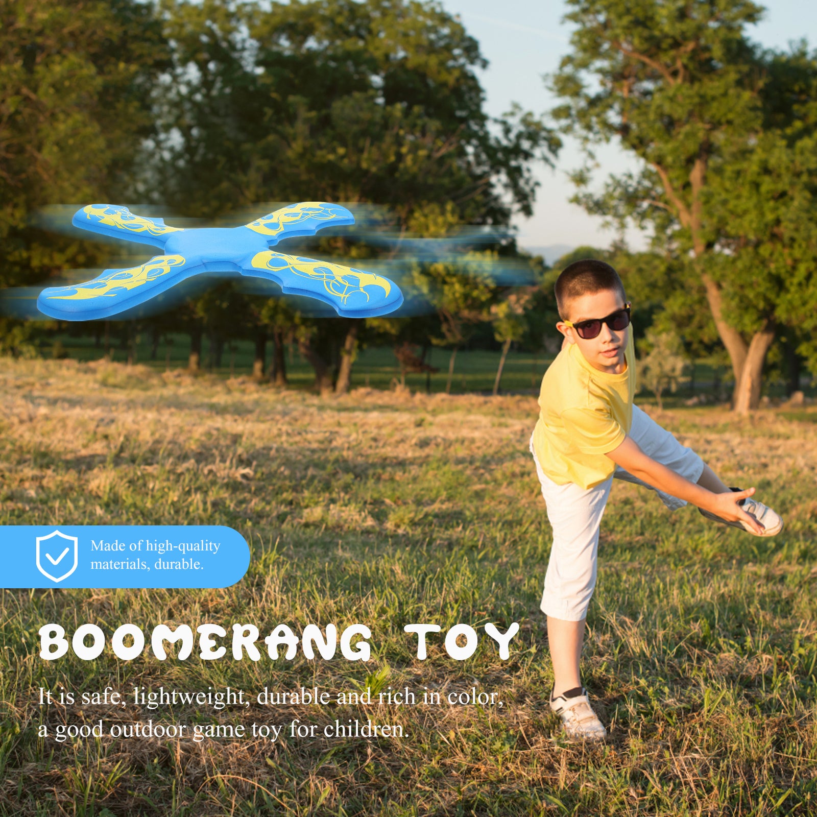 Boomerang Toy Sports Toys Kids Children Outdoor Flying Game Plaything Gift Interactive Family Lawn Kid Eva Throw Novelty