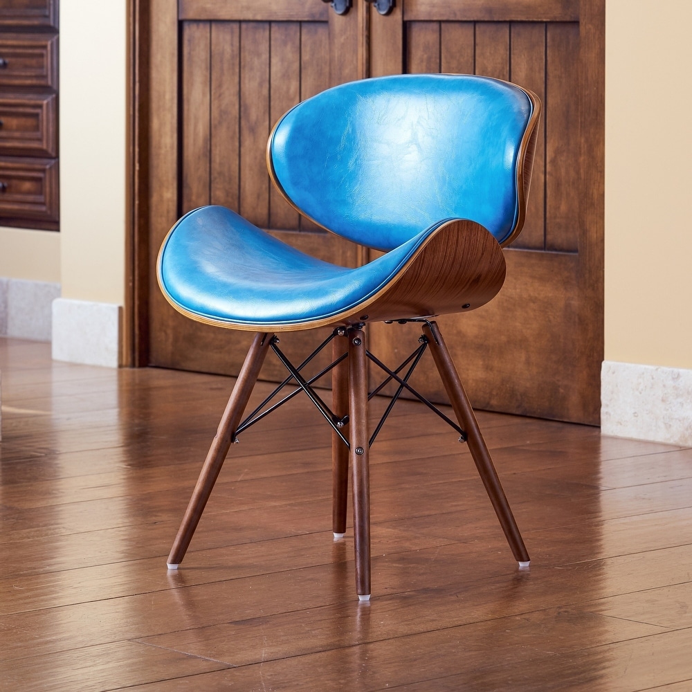 Corvus Madonna Mid century Teal Accent Chair