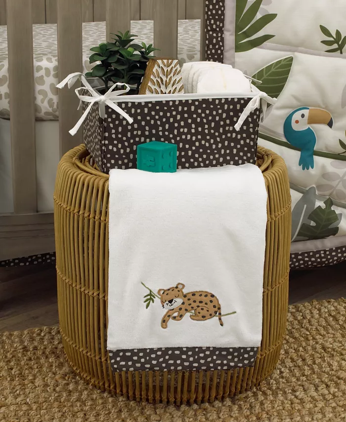 NoJo Jungle Gym Super Soft Baby Blanket with Cheetah Applique