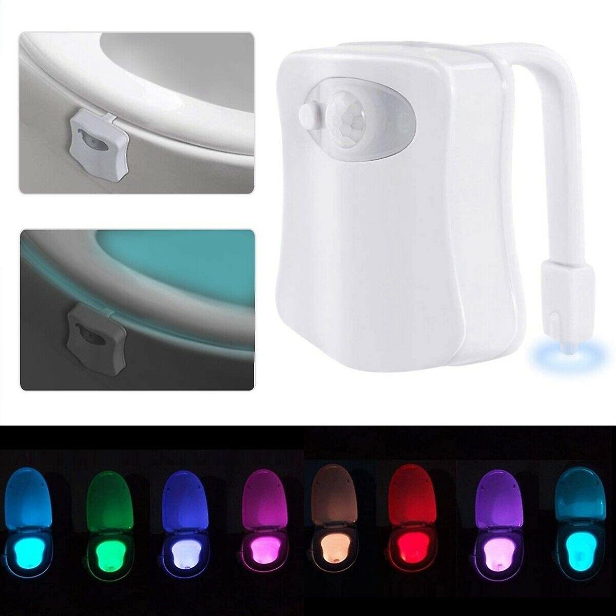 8 Colors toilet bowl led night light motion activated seat sensor lamp bathroom