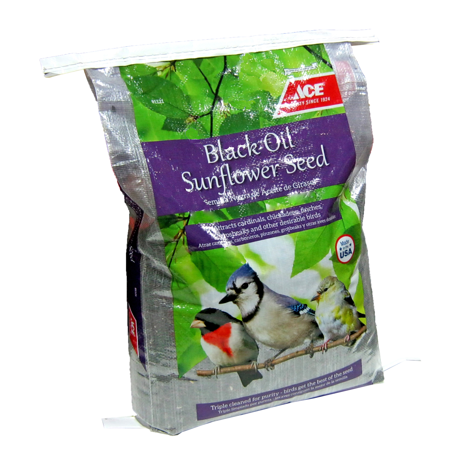 Ace Songbird Black Oil Sunflower Seed Wild Bird Food 40 lb