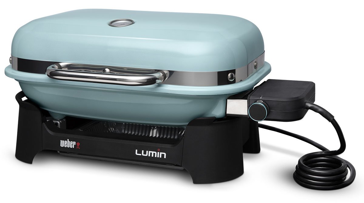 Weber Ice Blue Lumin Compact Electric Grill