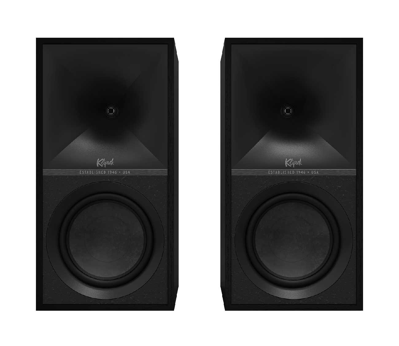 Klipsch The Sevens Heritage Inspired Black Powered Bookshelf Speakers (Pair)