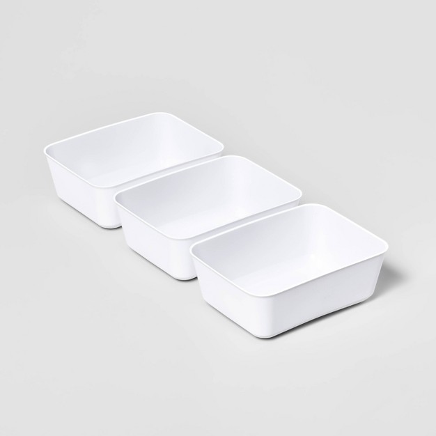 3pk Medium Storage Trays