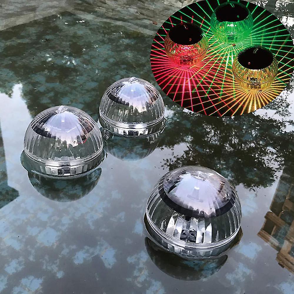 2 Pcs Floating Pool Lights Solar Battery Powered Flowers Inflatable Waterproof Glow Globe，outdoor Pool Ball Lamp Colourful Changing Led Night Light Pa