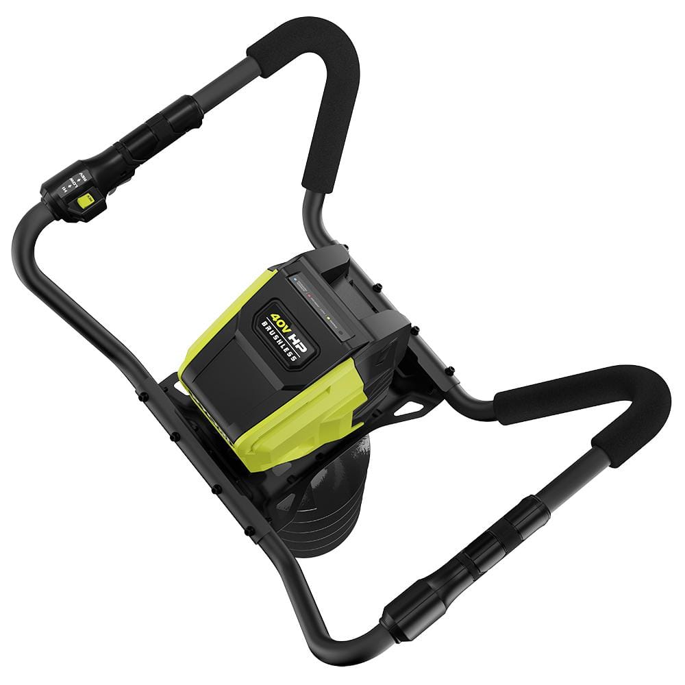 RYOBI 40V HP Brushless Cordless Earth Auger with 8 in. Bit with 4.0 Ah Battery and Charger RY40710