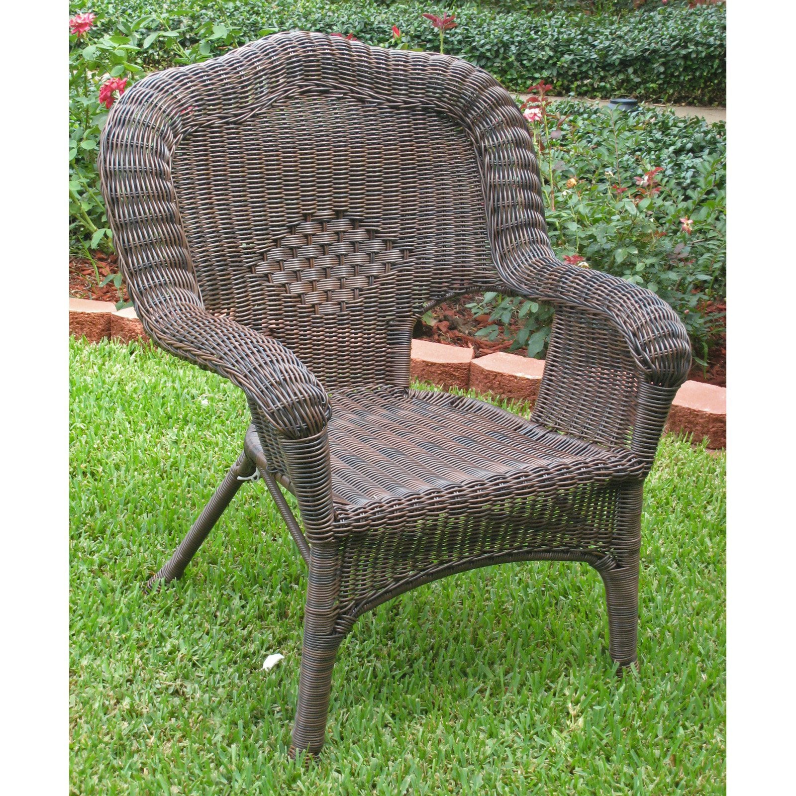 International Caravan Madison Wicker Resin Patio Chair