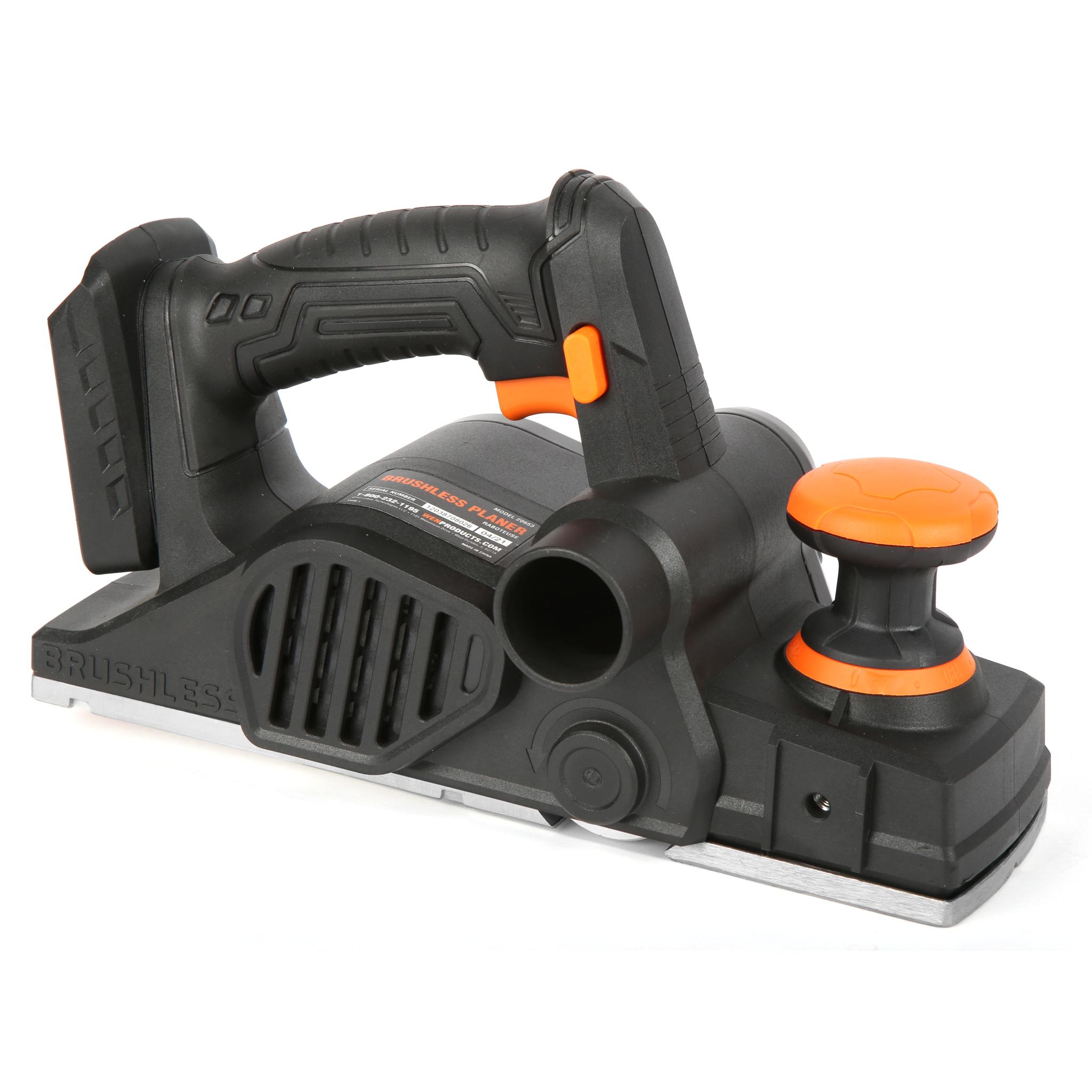 WEN 20V Max Brushless Cordless 3-1/4-Inch Hand Planer (Tool Only – Battery Not Included)