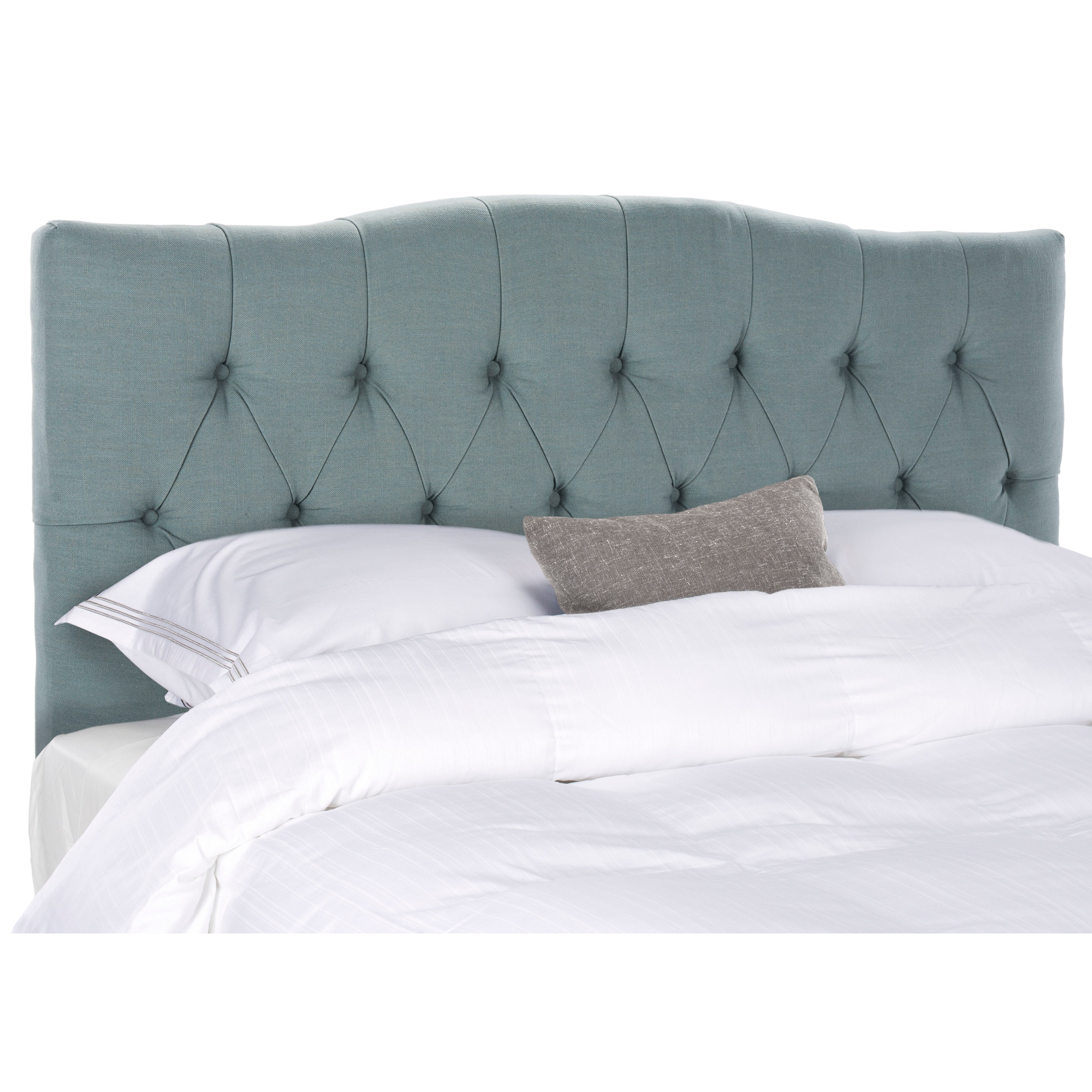 Safavieh Axel Sky Blue Upholstered Tufted Headboard (Full) - - 8306982