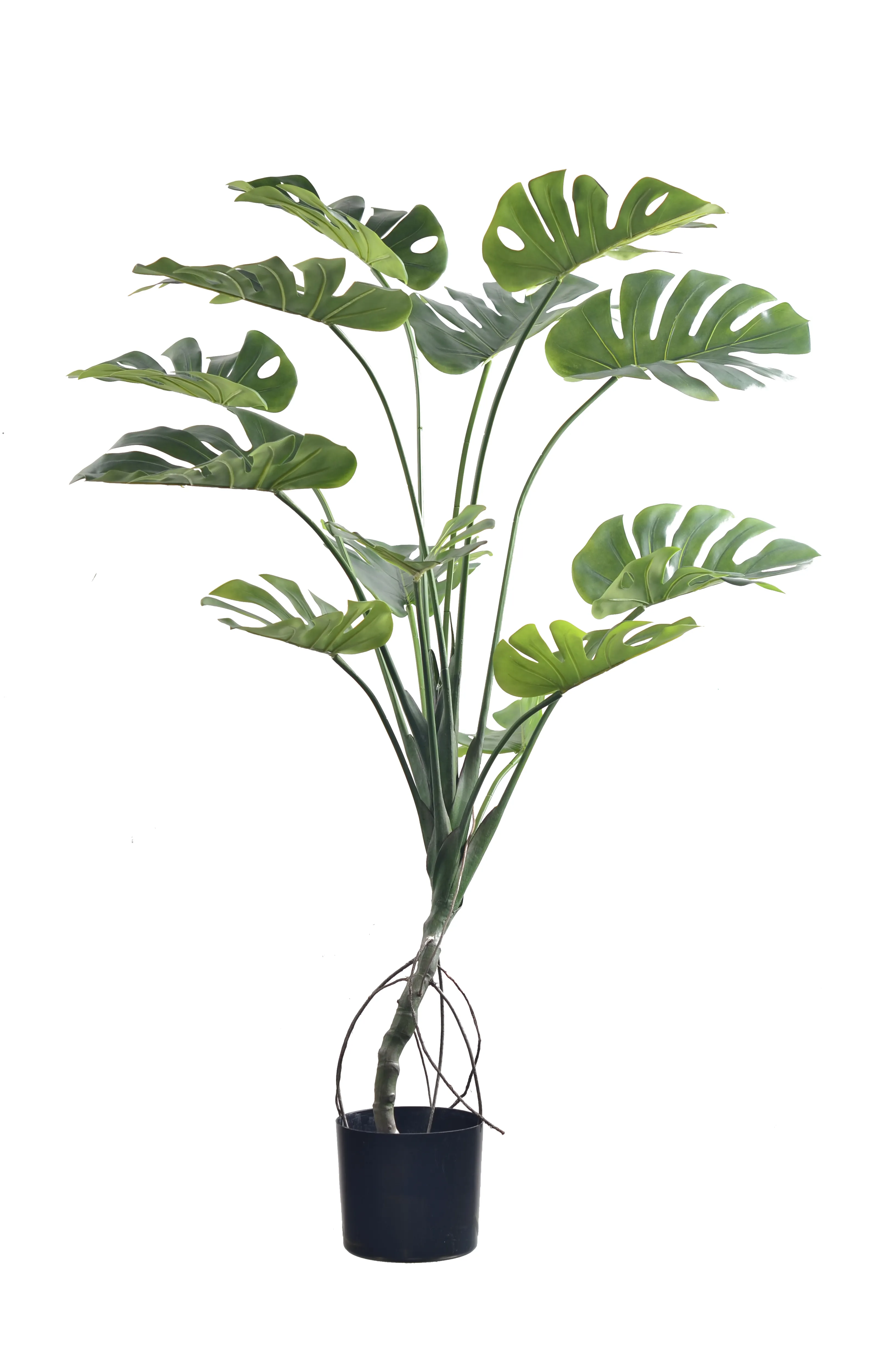 Nifloral New Arrival Artificial  Plant Palm Tree Leaf With Pot Faux Trees Artificial Potted For Home Garden Indoor